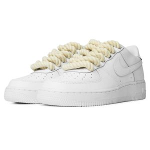 Nike Airforce 1 With white Rope Laces