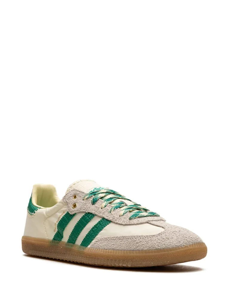 Adidas x Wales Bonner Samba Low Top Sneakers Green/White