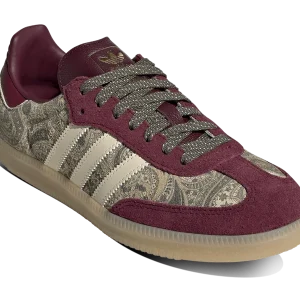 Adidas Samba OG x Liberty London Sneakers – Maroon / Warm Vanilla / Olive Strata